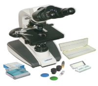 Microscópio na caixa nunca foi usado